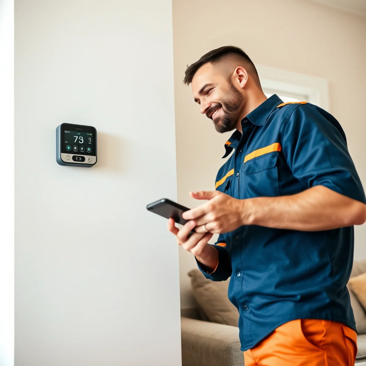 Smart Thermostat Installation by EM Contractors LLC in Mount Gilead, NC